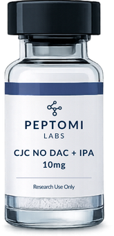 CJC-1295 No DAC + Ipamorelin 10mg research peptide vial